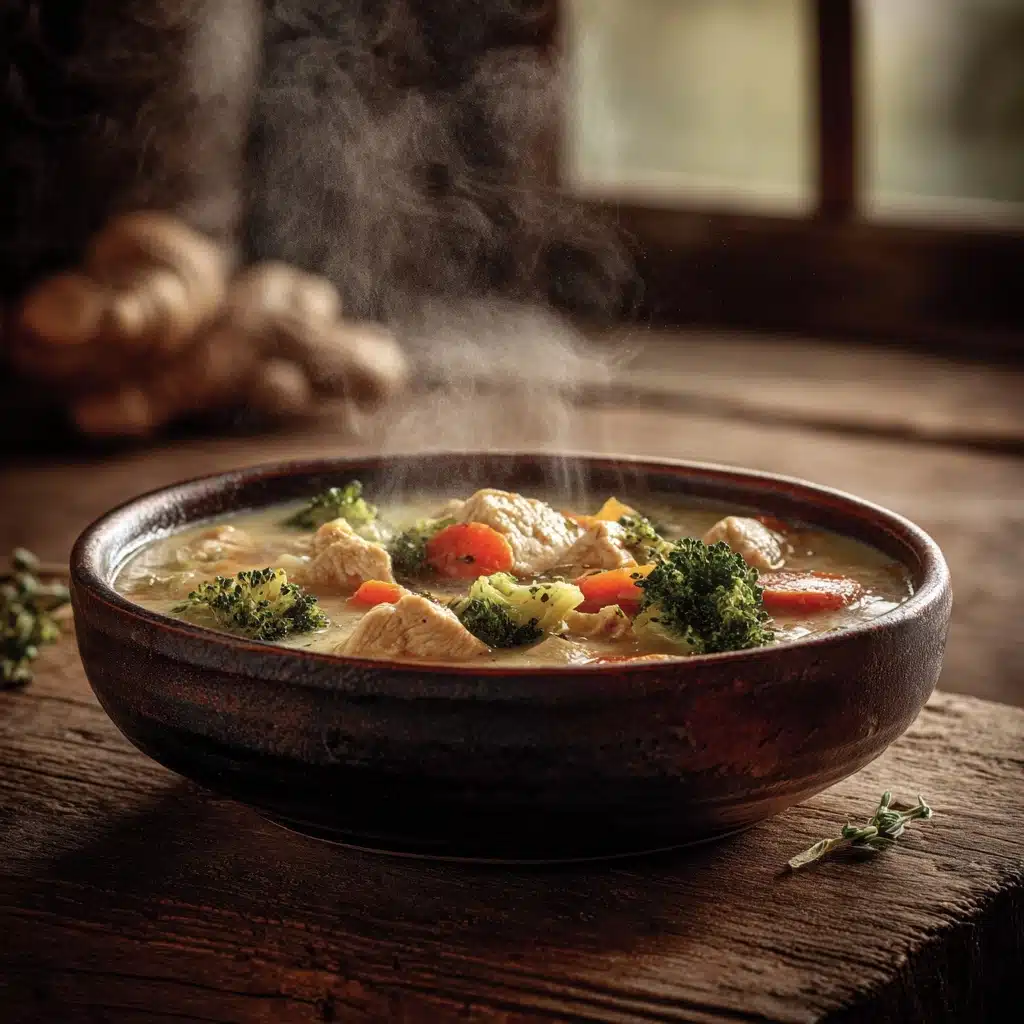 Creamy Vegetable Chicken Soup Recipe - Recipe Image