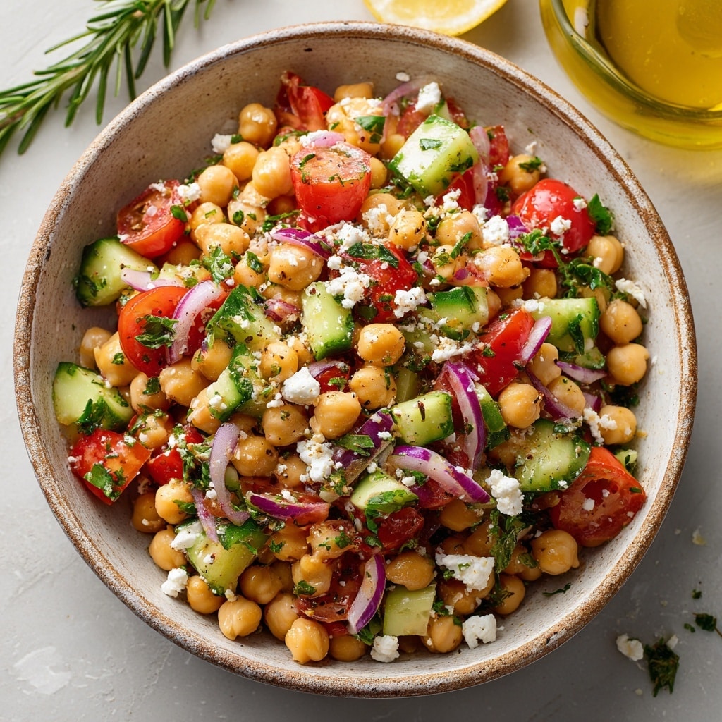 Mediterranean Chickpea Salad Recipe - Recipe Image