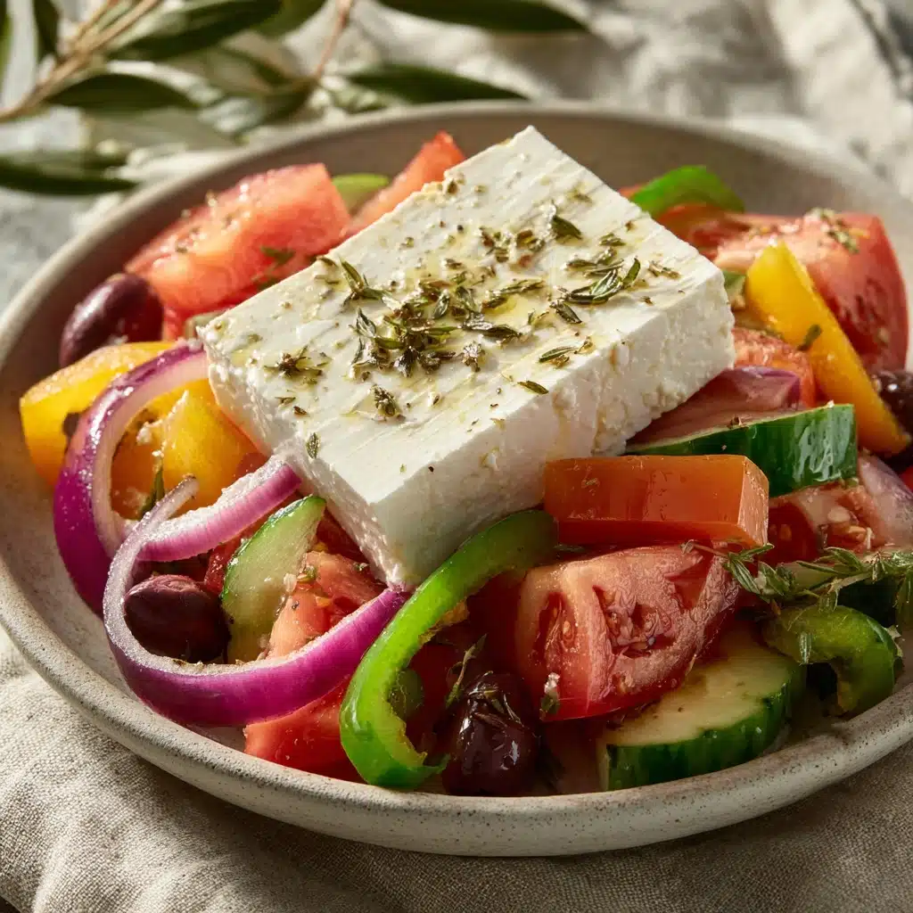 Greek Village Salad (Horiatiki) Recipe - Recipe Image