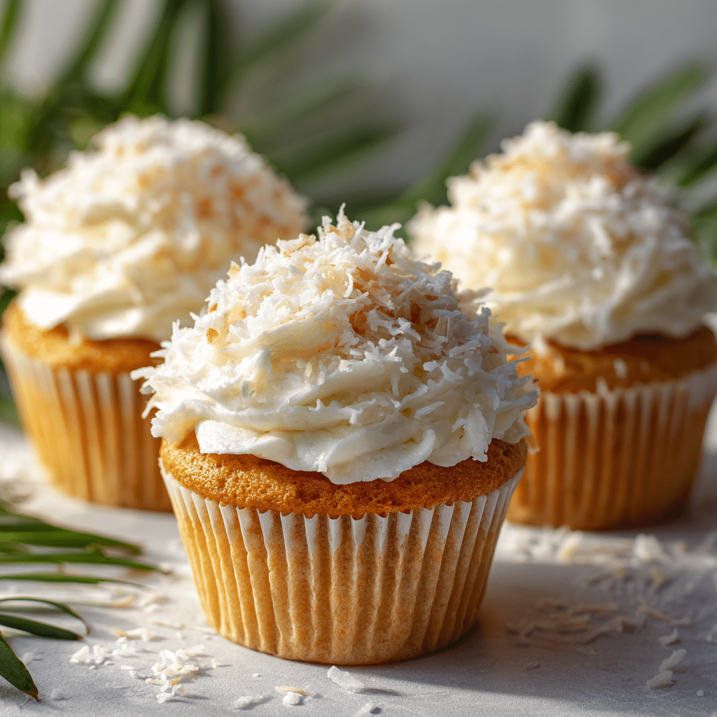 Coconut Cupcakes Recipe - Recipe Image