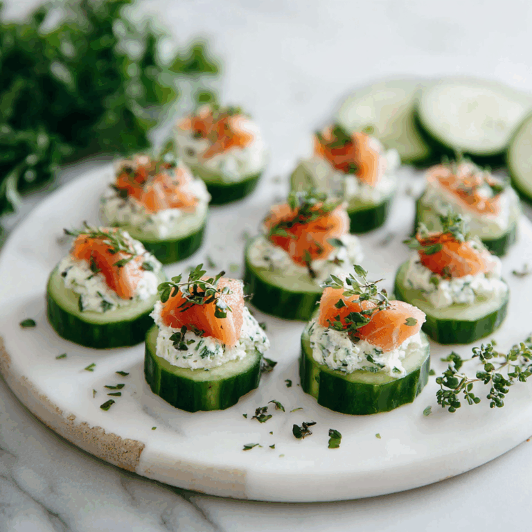 Smoked Salmon Cucumber Cups Recipe