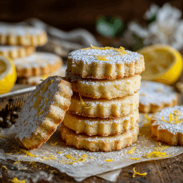 "Lemon Shortbread Cookies Recipe