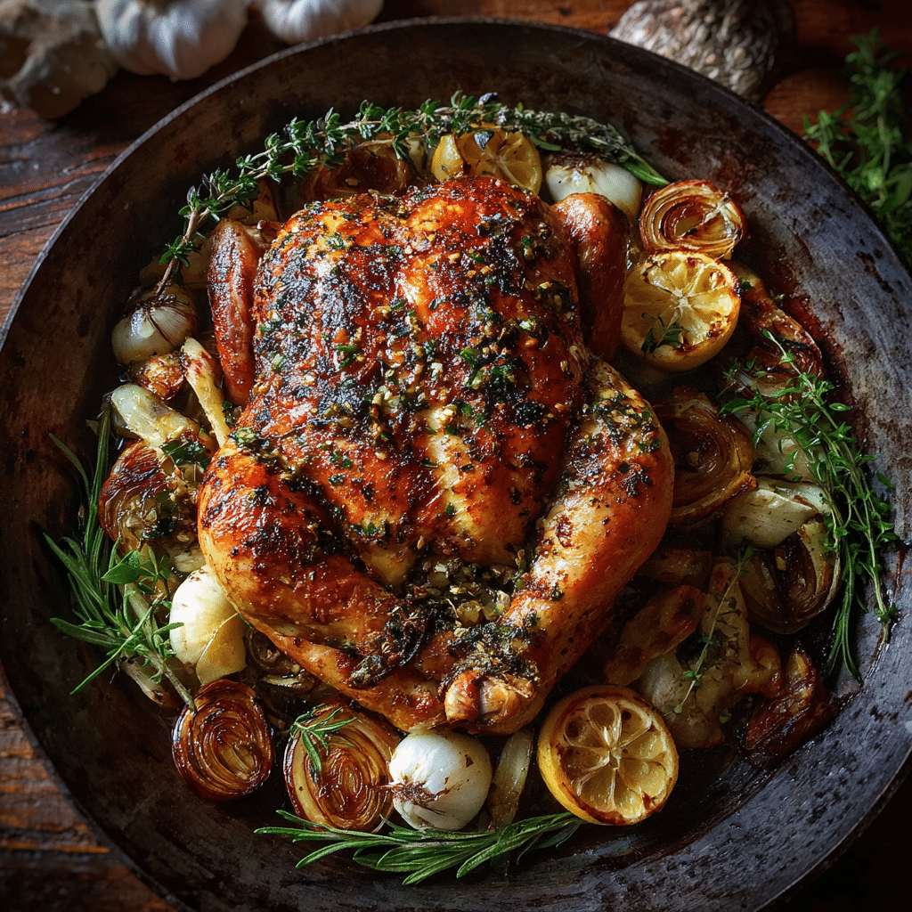 "Lemon Herb Roasted Chicken Recipe