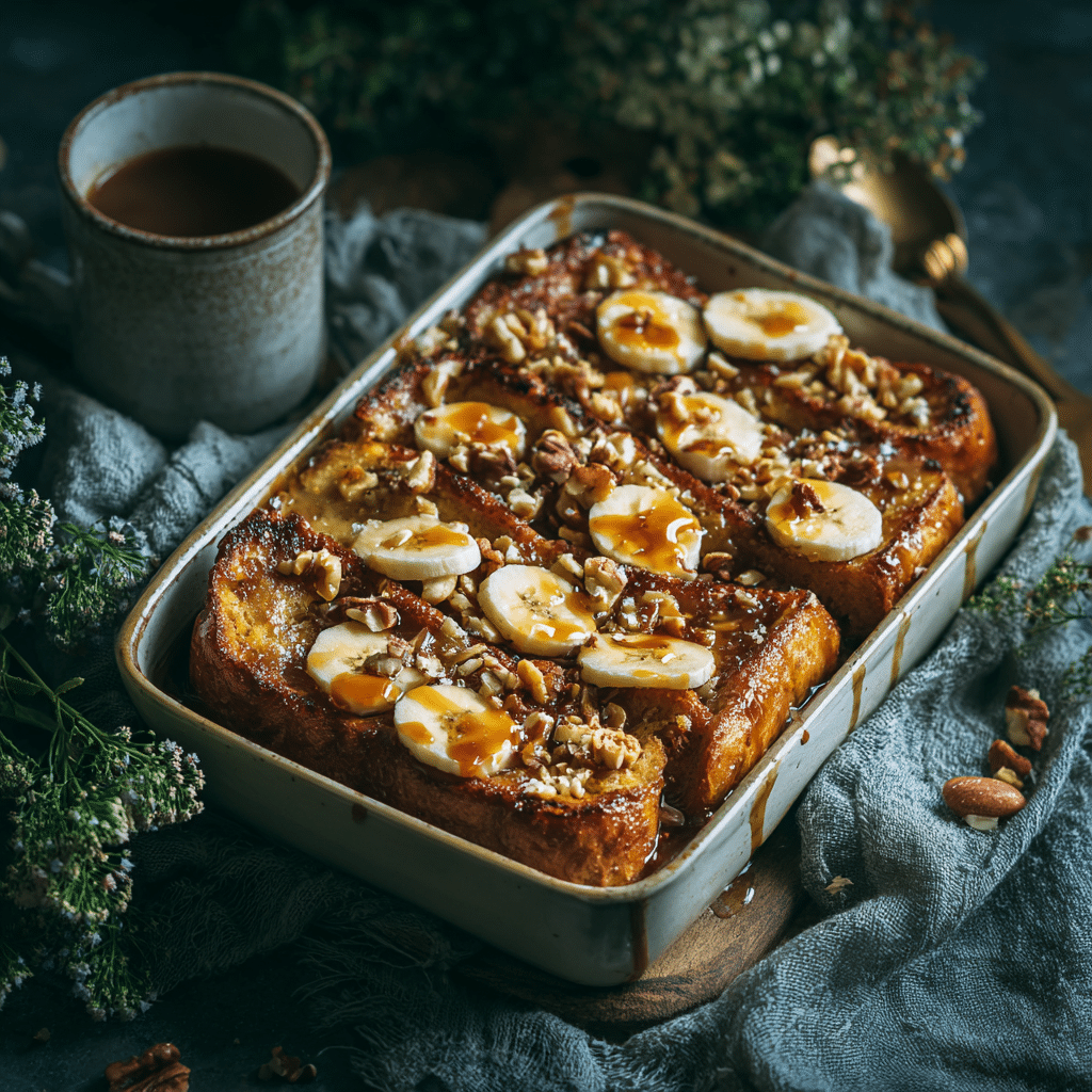Banana Nut French Toast Bake - Recipe Image