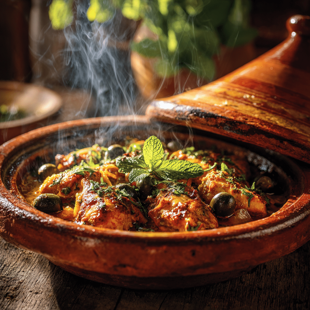 Traditional Moroccan Chicken Tagine (Print-Friendly Version)