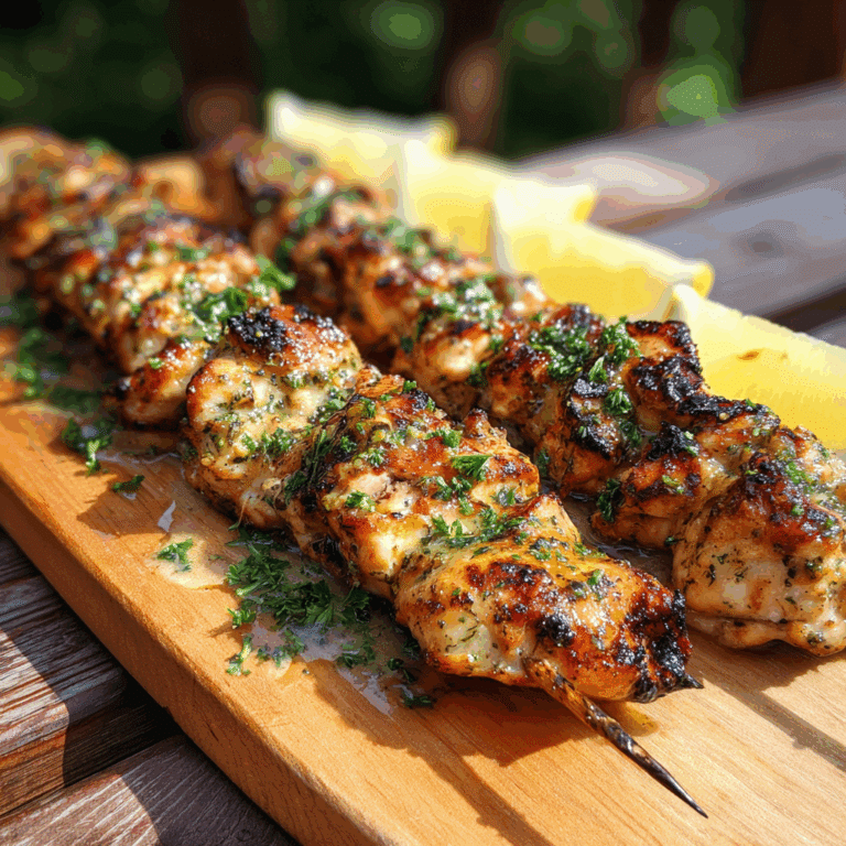 Garlic Parmesan Chicken Skewers (Print-Friendly Version) Recipe