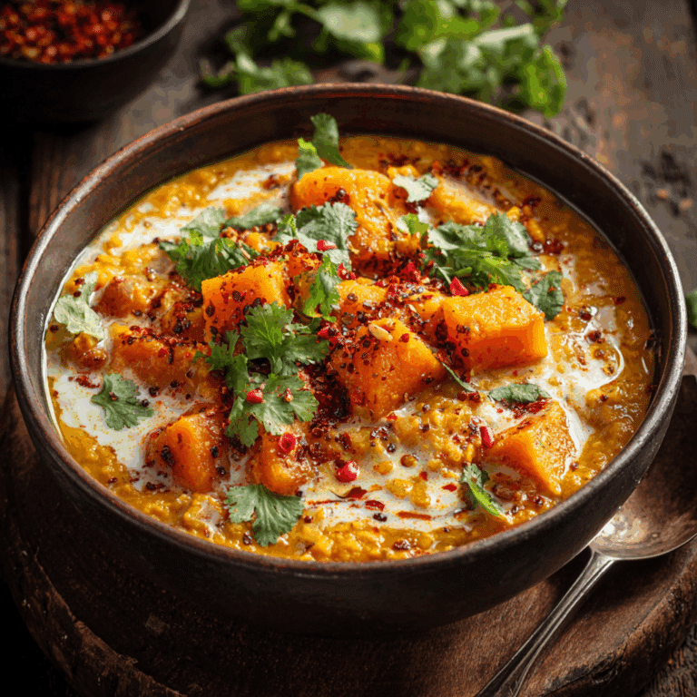 Red Lentil Curry with Pumpkin (Print-Friendly Version) Recipe