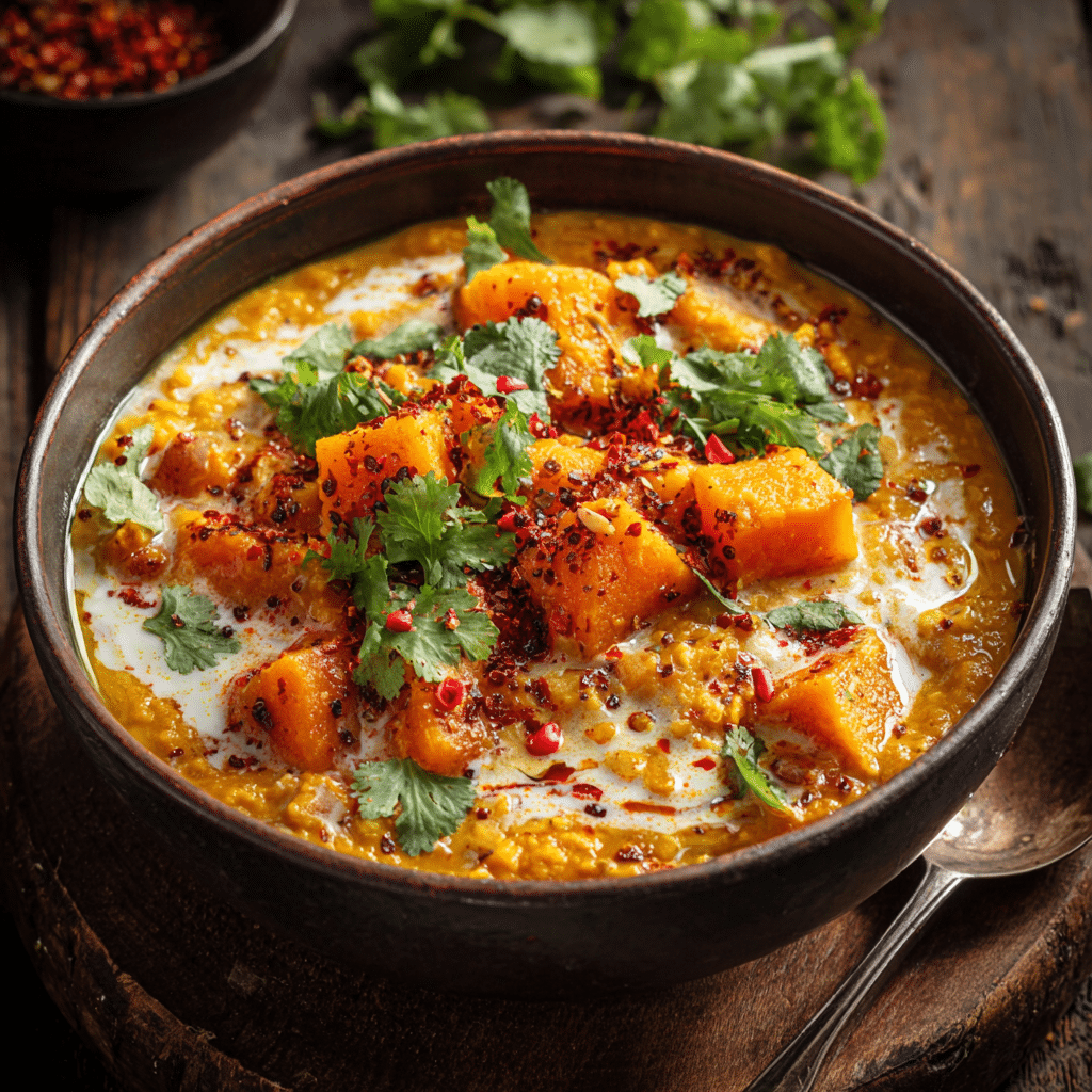 Red Lentil Curry with Pumpkin (Print-Friendly Version) Recipe