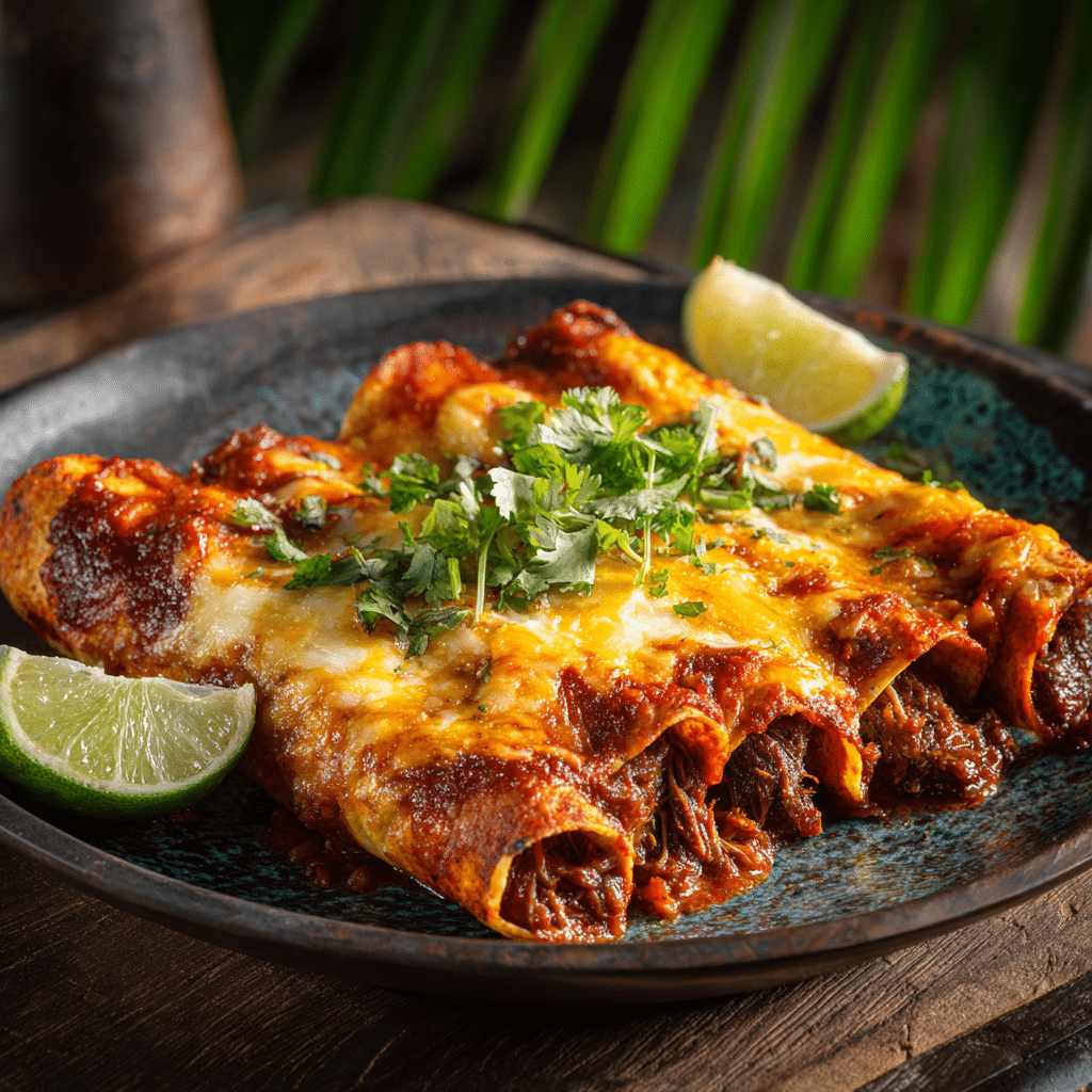 Birria Enchiladas Chile Beef (Print-Friendly Version) Recipe
