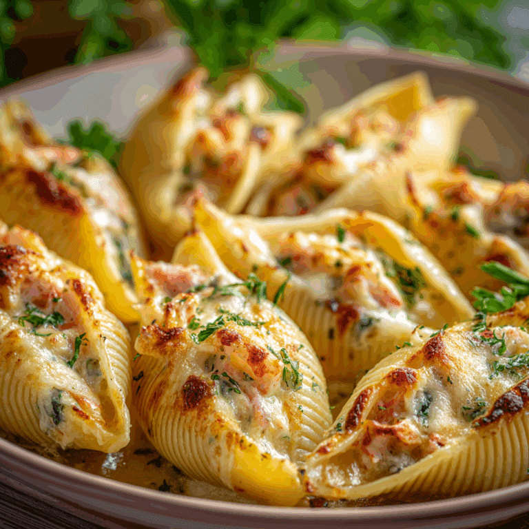 Creamy Seafood Stuffed Shells (Print-Friendly Version) Recipe