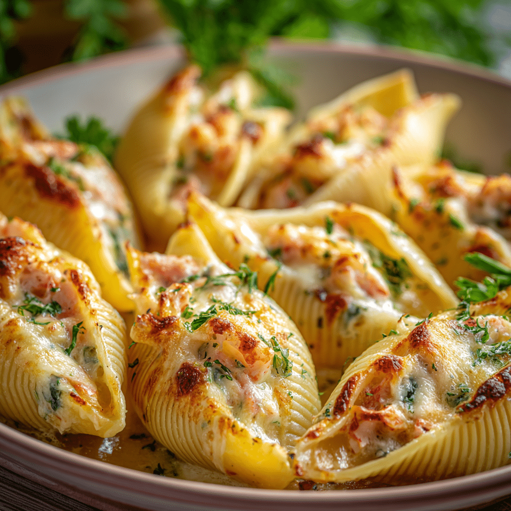Creamy Seafood Stuffed Shells (Print-Friendly Version) Recipe