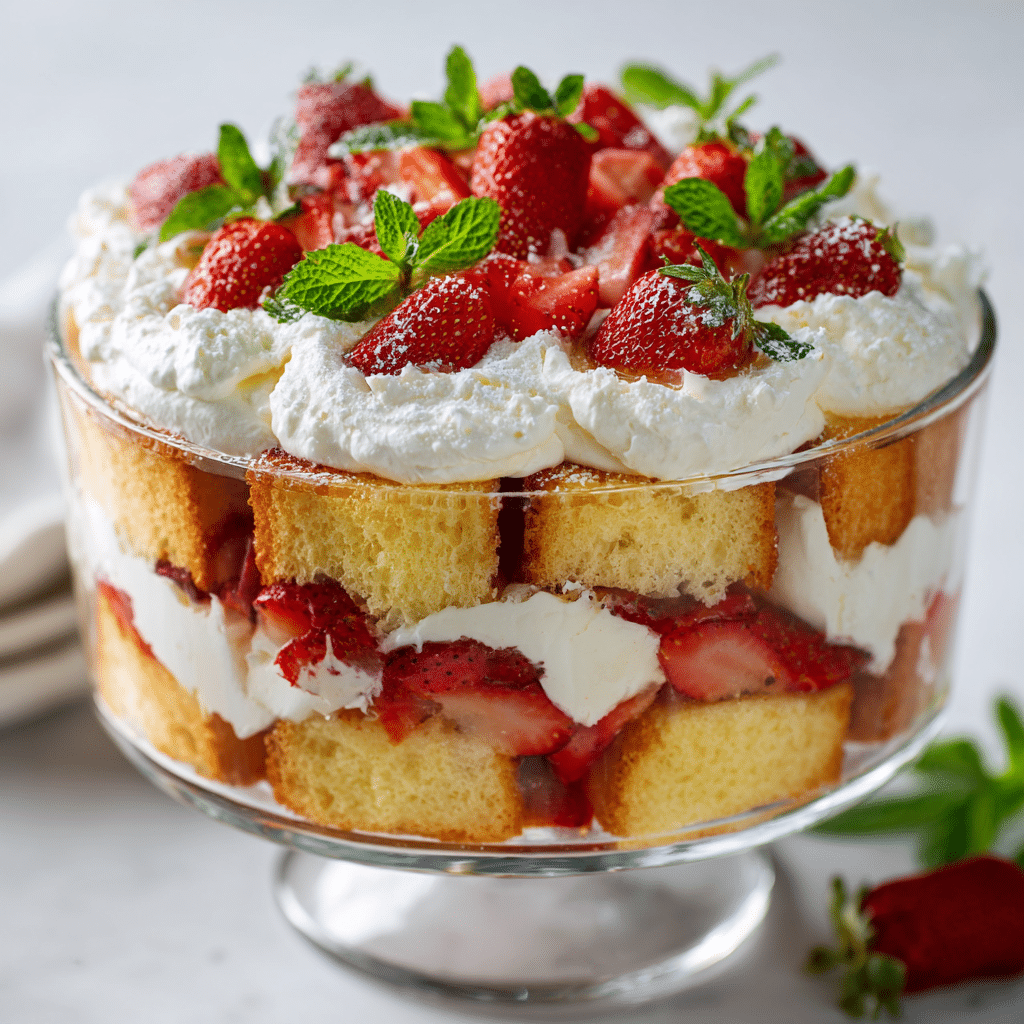 Strawberry Shortcake Trifle (Print-Friendly Version) Recipe