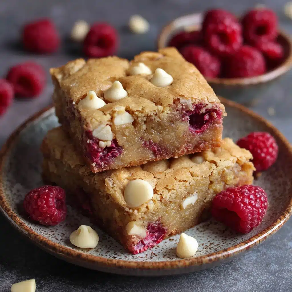 White Chocolate Raspberry Blondies Recipe - Recipe Image