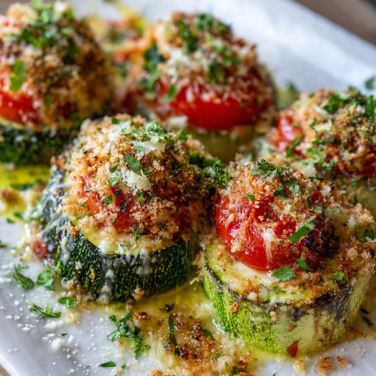 Baked Zucchini Parmesan Recipe - Recipe Image