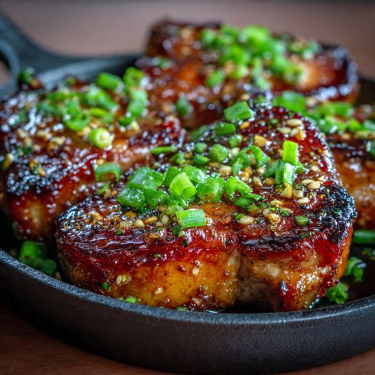 Honey Garlic Pork Chops Recipe - Recipe Image