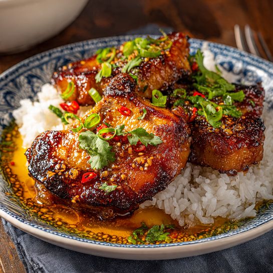 Honey Garlic Pork Chops Recipe - Recipe Image