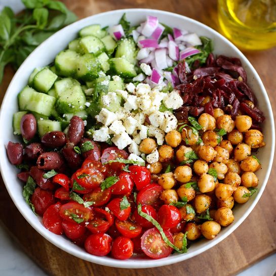 Mediterranean Chickpea Salad Recipe - Recipe Image