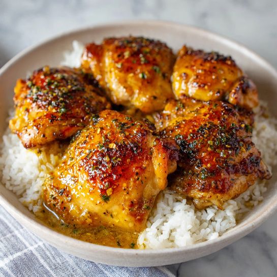 Honey Mustard Chicken Thighs Recipe - Recipe Image