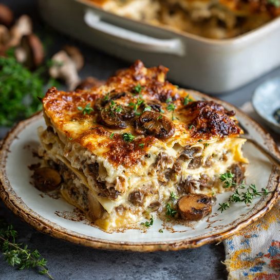 Mushroom Lasagna Recipe - Recipe Image