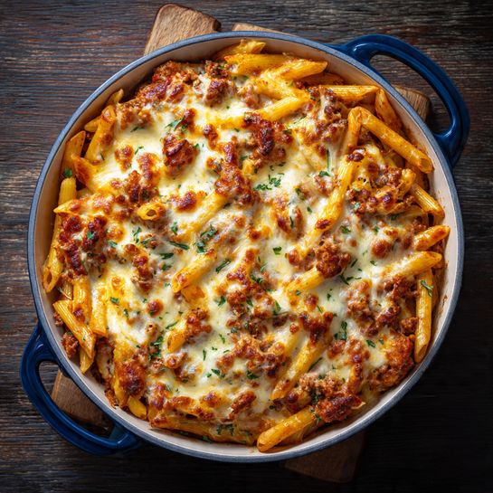 Cheesy Baked Penne Recipe