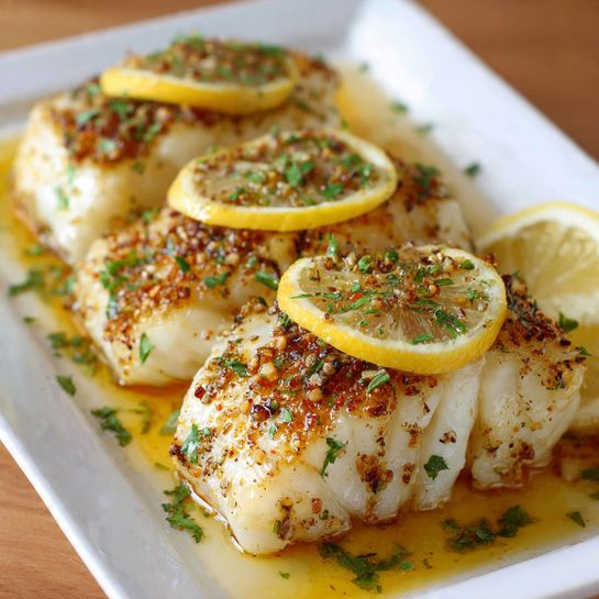Baked Lemon Garlic Cod Recipe