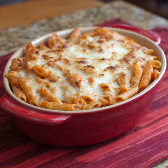 Cheesy Baked Penne Recipe - Recipe Image