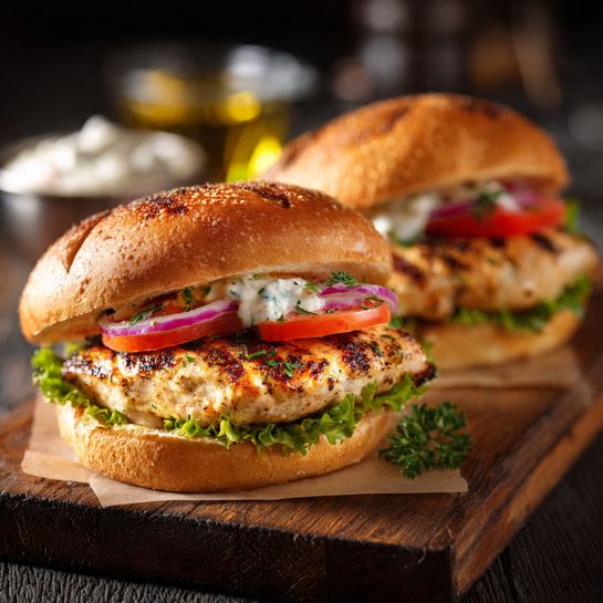 Grilled Chicken Burgers Recipe - Recipe Image