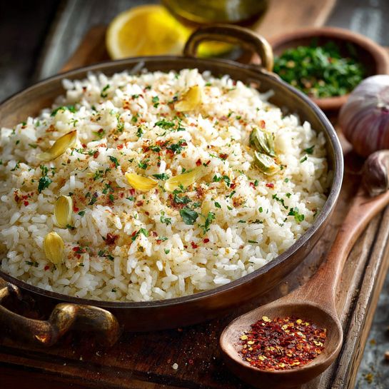 Garlic Butter Rice Recipe - Recipe Image