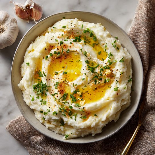 Creamy Garlic Mashed Potatoes Recipe