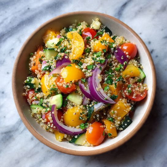 Quinoa Veggie Salad Recipe - Recipe Image