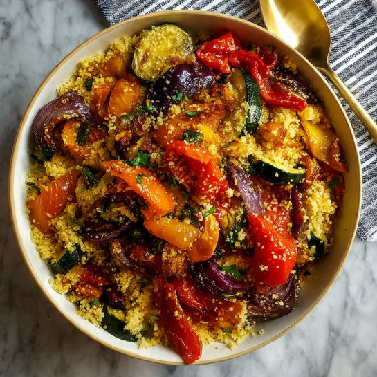 Roasted Vegetable Couscous Salad Recipe
