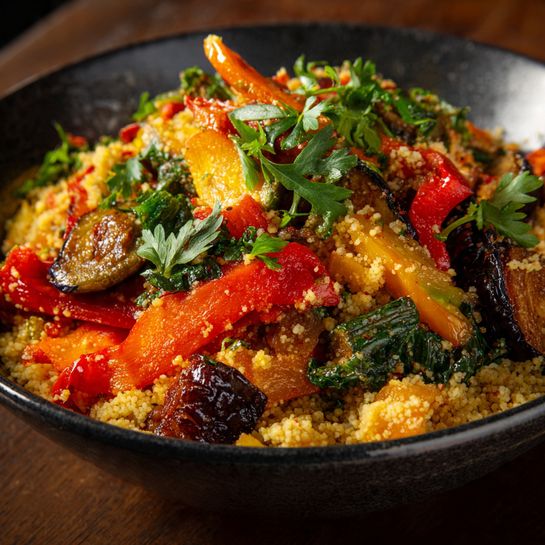 Roasted Vegetable Couscous Recipe - Recipe Image