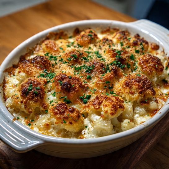 Cheesy Cauliflower Gratin Recipe