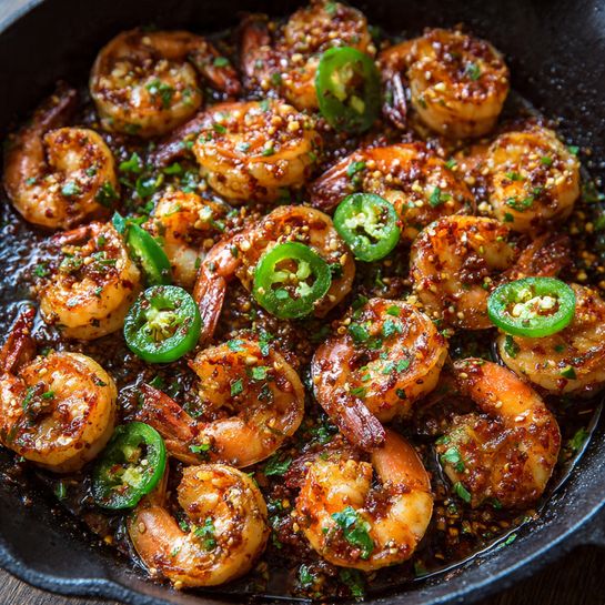 Spicy Garlic Butter Shrimp Recipe - Recipe Image