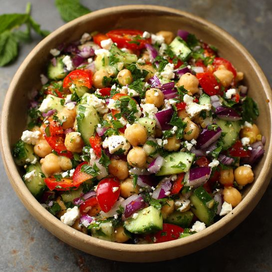 Mediterranean Chickpea Salad Recipe - Recipe Image