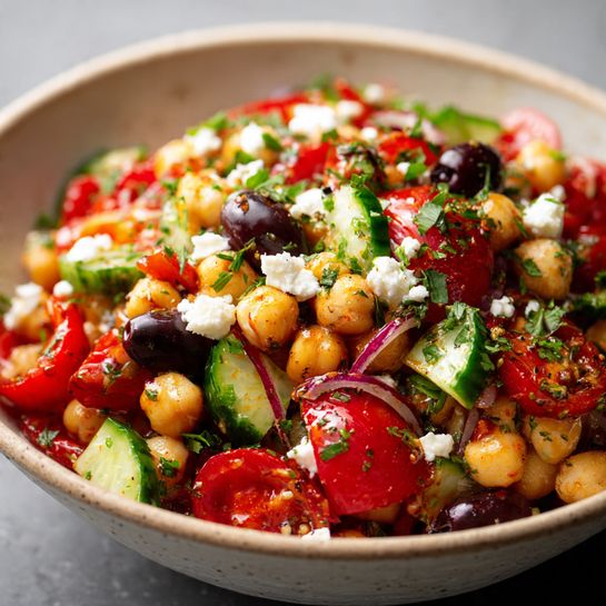 Mediterranean Chickpea Salad Recipe - Recipe Image