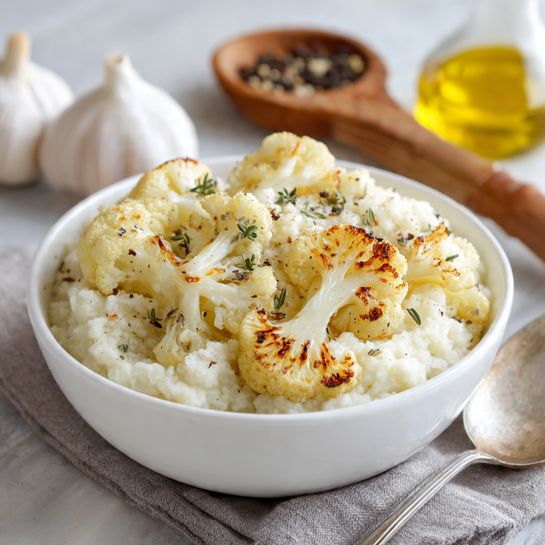 Roasted Garlic Cauliflower Mash Recipe - Recipe Image