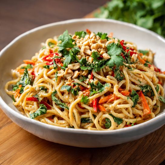 Thai Peanut Noodles Recipe - Recipe Image