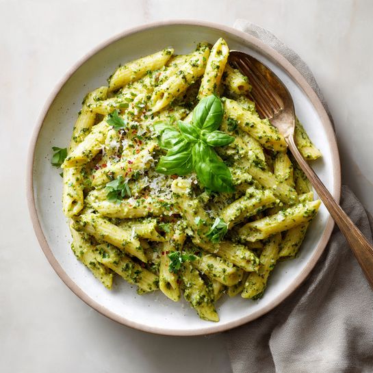 Creamy Pesto Penne Recipe - Recipe Image