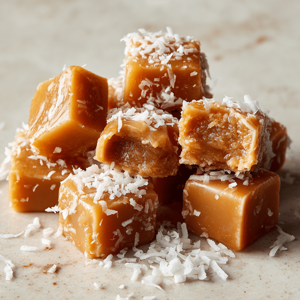 Toasted Coconut Caramels Recipe - Recipe Image