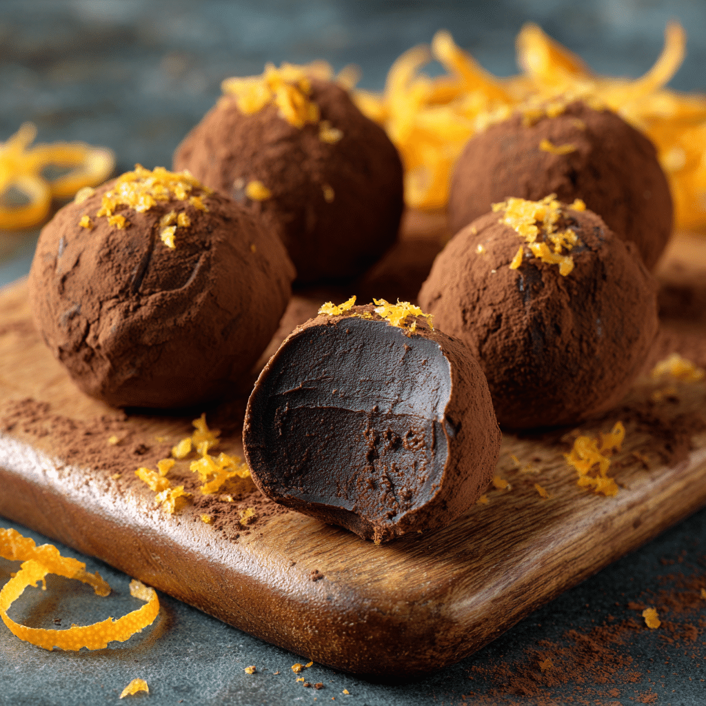 Dark Chocolate Orange Truffles Recipe - Recipe Image