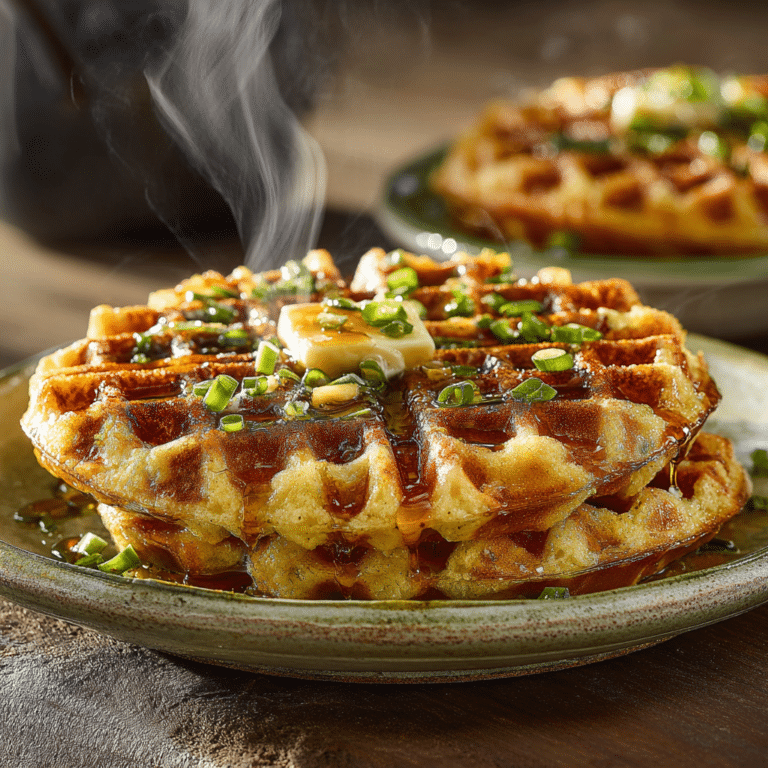 Savory Cornbread Waffles Recipe
