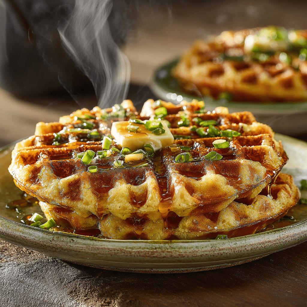 Savory Cornbread Waffles Recipe