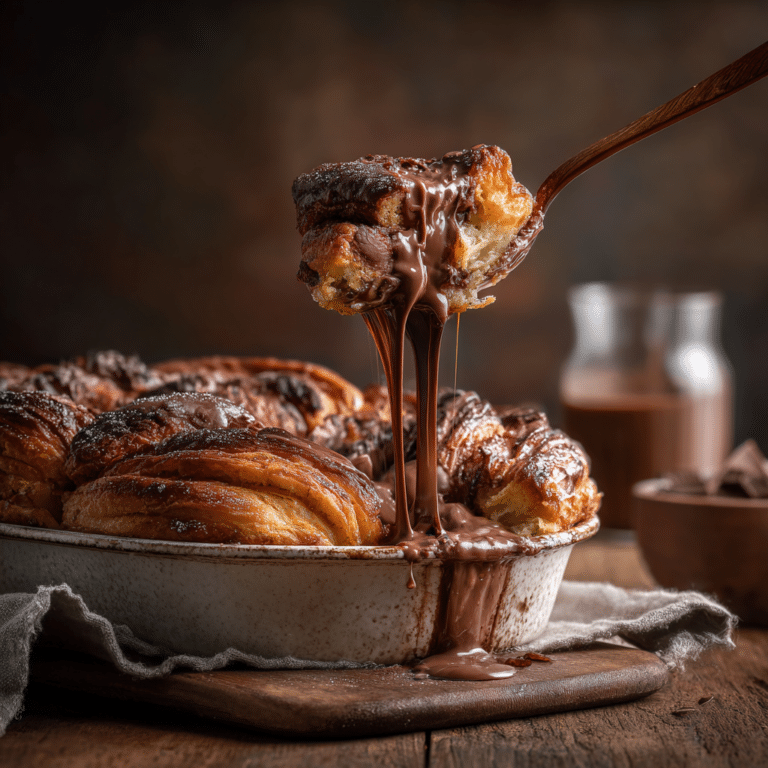 Chocolate Croissant Breakfast Bake Recipe