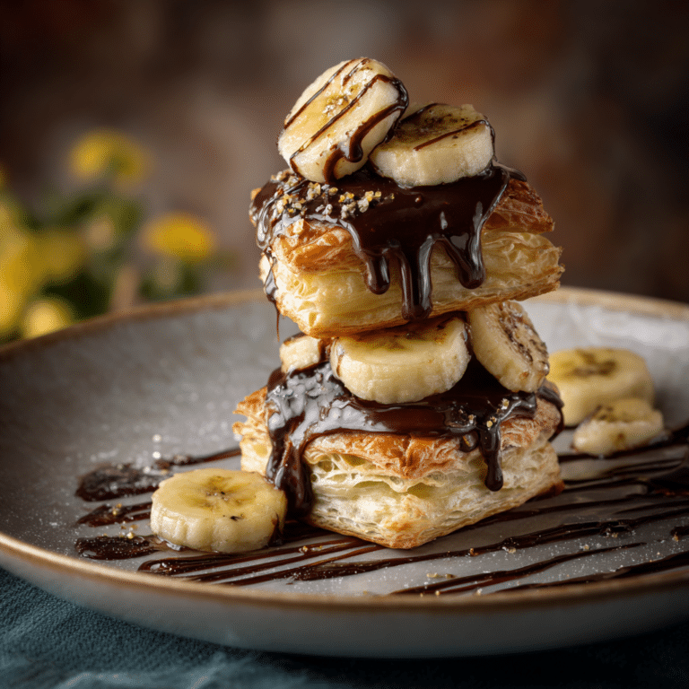 Chocolate and Banana Napoleons Recipe