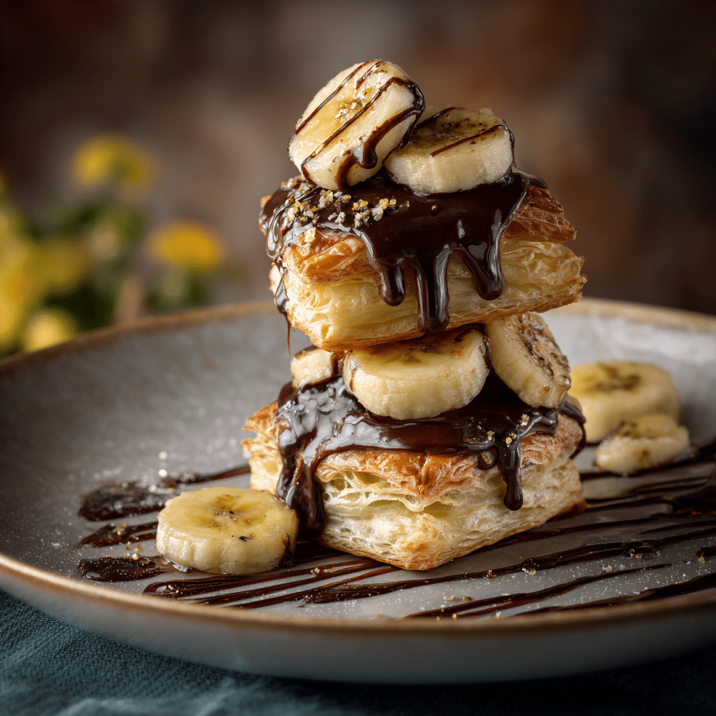 Chocolate and Banana Napoleons Recipe