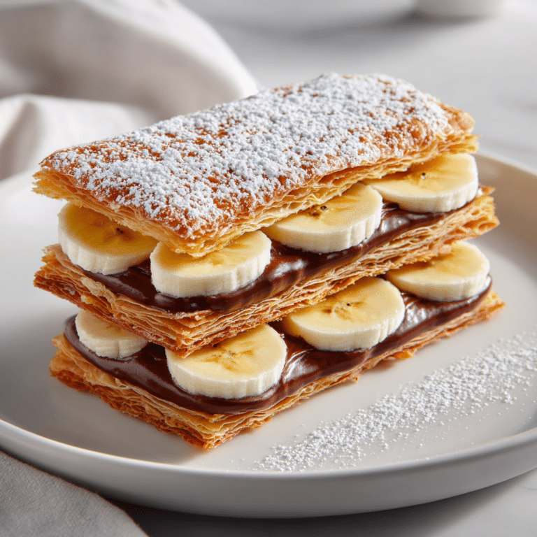 Chocolate and Banana Napoleons Recipe