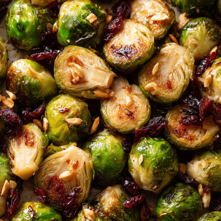 Festive Brussels Sprouts with Cranberries Recipe