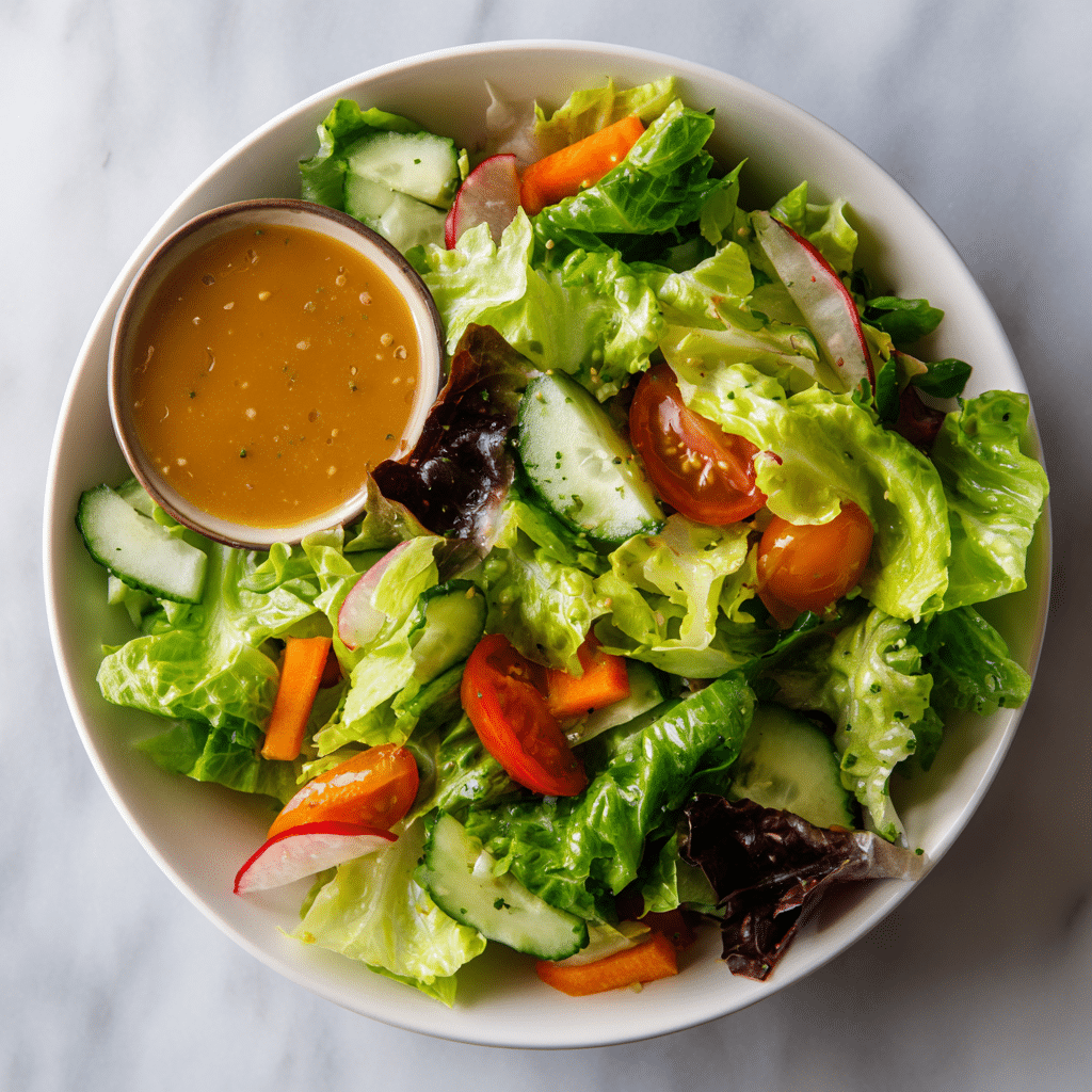 Salad with Sweet Honey Mustard Dressing Recipe