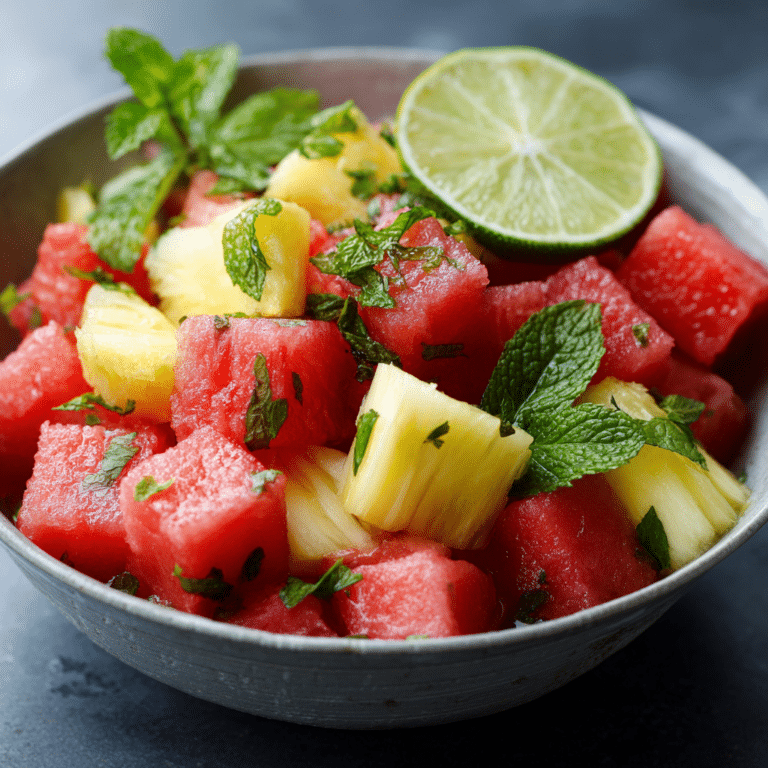 Watermelon Pineapple Salad Recipe